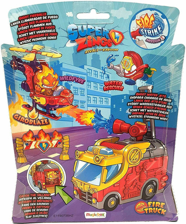 SUPER ZINGS SERIA 5 FIRE STRIKE 2 FIGURKI POJAZDY