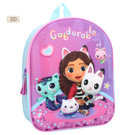 KOCI DOMEK GABI PLECACZEK 3D PLECAK DLA DZIECI DO PRZEDSZKOLA