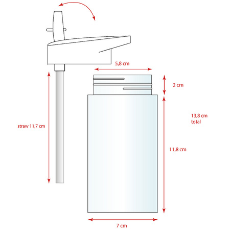 KOCI DOMEK GABI BIDON BUTELKA ZE SŁOMKĄ DLA DZIECI