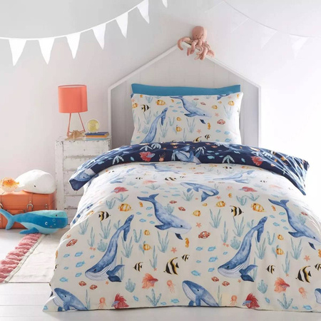 OCEAN RYBKI REKIN NEMO POŚCIEL 140X200 DZIECI