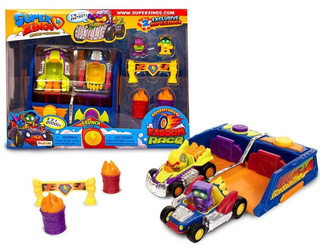 SUPER ZINGS WYŚCIGI 2 AUTKA + FIGURKI EKSKLUZYWNE