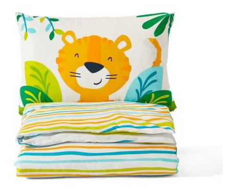 MAŁPKA ZWIERZĘTA ZOO Pościel do łóżeczka 135x100