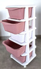 PLASTIKOWY POJEMNIK REGAŁ KOSZ NA ZABAWKI SZAFKA SZUFLADY 5 PÓŁEK