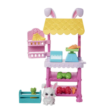 ENCHANTIMALS MARKET TARG KRÓLICZKÓW ZESTAW LALKA AKCESORIA HHC17