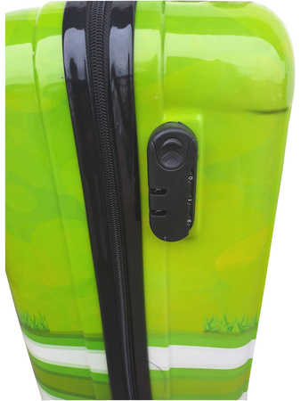 PIŁKA NOŻNA FOOTBALL WALIZKA DZIECIĘCA BAGAŻ DZIECI PODRÓŻNA KÓLKACH SZYFR