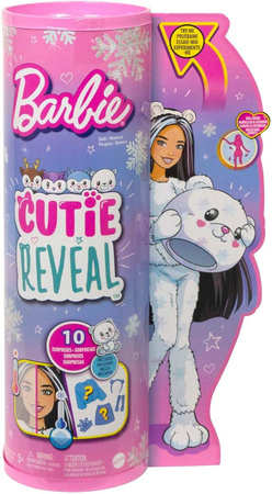 BARBIE CUTIE REVEAL LALKA W PRZEBRANIU MIŚ POLARNY