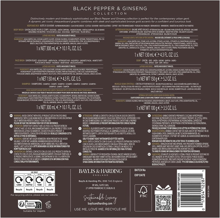 Baylis & Harding DUŻY MĘSKI ZESTAW PREZENTOWY KOSMETYKI CIAŁA KĄPIELI