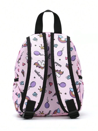 JEDNOROŻEC PLECAK PLECACZEK DLA DZIECI DO PRZEDSZKOLA Kieszonki na bidon