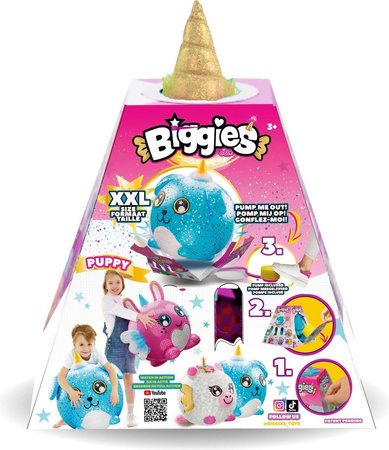 BIGGIES PIESEK MASKOTKA PLUSZAK DO POMPOWANIA XXL