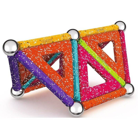 GEOMAG KLOCKI MAGNETYCZNE GLITTER BROKATOWE RECYCLED GM535