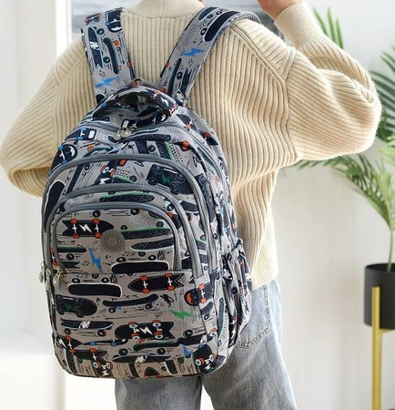 PLECAK SZKOLNY TORNISTER MŁODZIEŻOWY MIEJSKI A4