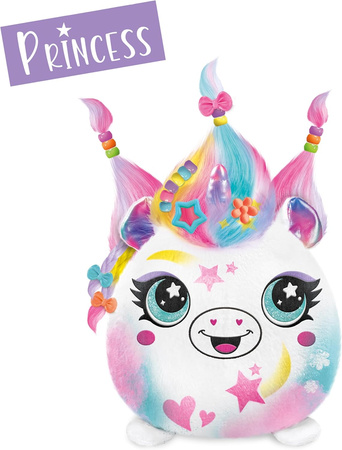 AIRBRUSH PLUSH POKOLORUJ PLUSZAKA ZESTAW FRYZURY JEDNOROŻEC KSIĘŻNICZKA