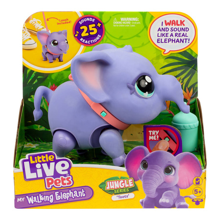 LITTLE LIVE PETS INTERAKTYWNY SŁOŃ SŁONIK TOOTS CHODZĄCY DŹWIĘKI REAKCJE