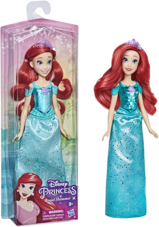 LALKA ARIEL KSIĘŻNICZKI DISNEY HASBRO RUCHOME ELEMENTY + AKCESORIA Arielka