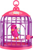 Little Live Pets  Ptaszek Ptak śpiewający w klatce 26457 Różowy Klatka