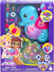 POLLY POCKET ZESTAW KONIKI MORSKIE KOMPAKTOWA KOLOROWA TOREBKA MINILALKI 