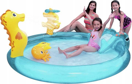 BASEN WODNY PLAC ZABAW ZJEŻDŻALNIA FONTANNA DZIECI