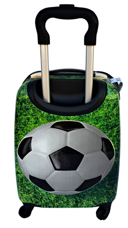 PIŁKA NOŻNA WALIZKA NA KÓŁKACH DZIECIĘCA 4 KÓŁKA PODRÓŻNA BAGAŻ DZIECI