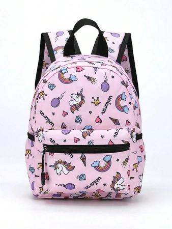 JEDNOROŻEC PLECAK PLECACZEK DLA DZIECI DO PRZEDSZKOLA Kieszonki na bidon