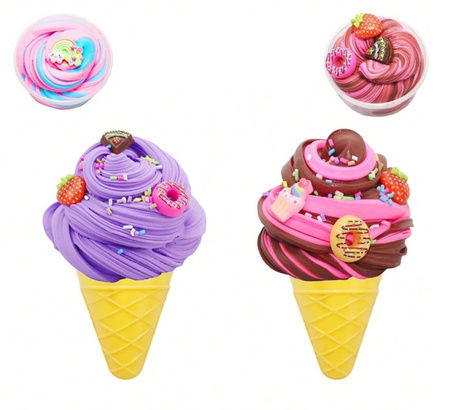 LODY SLIME WALIZKA PACHNĄCE ZESTAW DO ROBIENIA GLUTÓW GLUTY Fluffy Butter