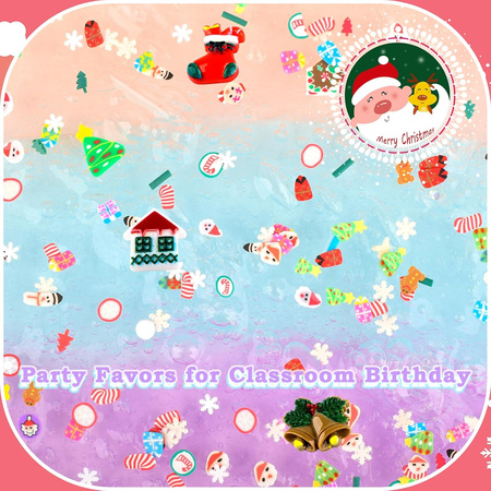 SLIME 12 SZT ŚWIĄTECZNY ZESTAW DLA DZIECI DIY KALENDARZ ŚWIĘTA OZDOBY