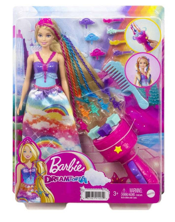 LALKA BARBIE KSIĘŻNICZKA PASEMKA ZAPLATACZ GTG00