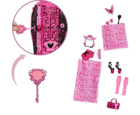 MONSTER HIGH POTWORNE SEKRETY DRACULAURA LALKA POTWÓR 19 NIESPODZIANEK