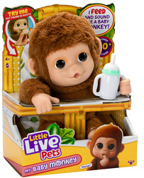 LITTLE LIVE PETS INTERAKTYWNA MAŁPKA MANGO DŹWIĘKI MASKOTKA