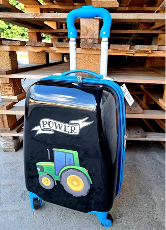 TRAKTOR FARMA CIĄGNIK WALIZKA DZIECIĘCA KABINOWA DZIECI BAGAŻ PODRÓŻNA