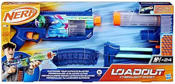 Nerf Loadout Pistolet Ghost świeci Wyrzutnia Blaster 24 strzałki G1824