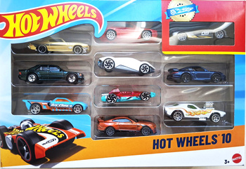 HOT WHEELS DZIESIĘCIOPAK ZESTAW PREZENTOWY 10 autek Hot Wheels 1:64