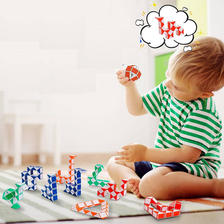 UKŁADANKA MAGICZNY WĄŻ MAGIC SNAKE FIDGET TOYS