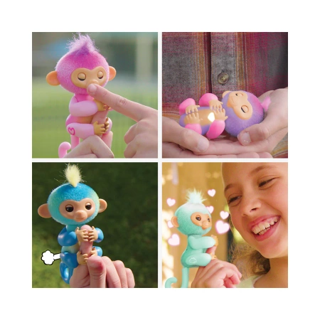 FINGERLINGS INTERAKTYWNA MAŁPKA LEO Zabawka Maskotka na palec