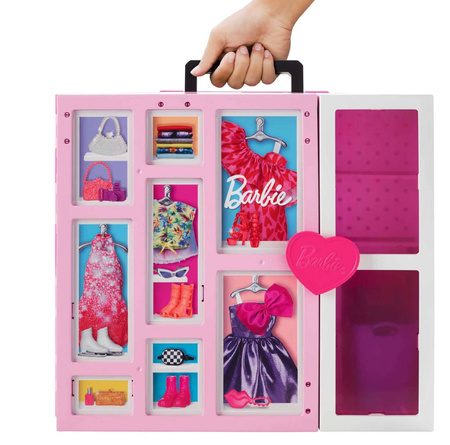 BARBIE ZESTAW DUŻA WYMARZONA SZAFA + LALKA I AKCESORIA HGX57