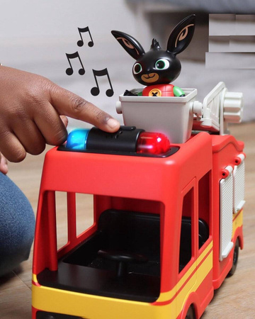 KRÓLIK BING WÓZ STRAŻACKI ŚWIECI WYDAJE DŻWIĘKI FIGURKA
