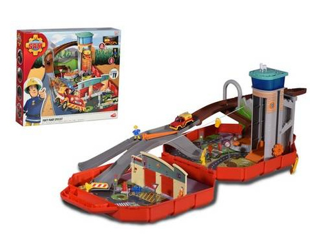 STRAŻAK SAM REMIZA WÓZ WALIZKA ZJEŻDŻALNIA DŹWIĘK