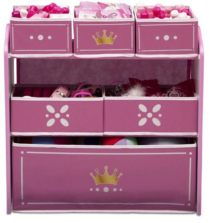 KSIĘŻNICZKI Regał Organizer Pojemniki na zabawki