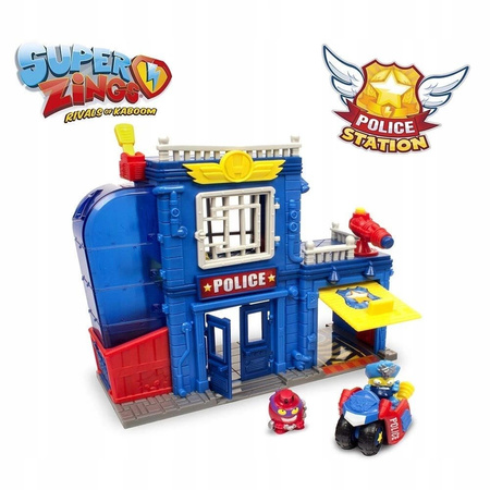 SUPER THINGS ZINGS POSTERUNEK POLICJI KOMISARIAT 2 FIGURKI + POJAZD ZINGSY