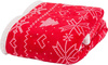 ŚWIĘTA CIEPŁY KOC PLED ŚWIĄTECZNY CZERWONY CHOINKA