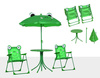 ŻABKA OGRODOWY STOLIK KRZESŁA PARASOL DZIECI
