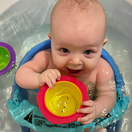 Zestaw KUBECZKI PRZELEWOWE WIADERECZKA do kapieli wody wanny zabawy