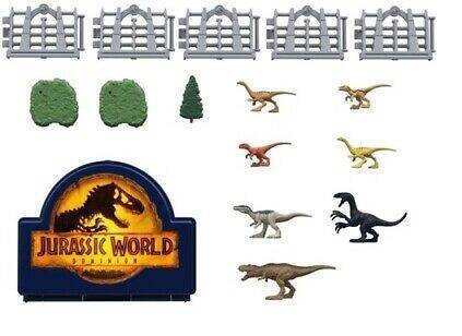 Jurassic World Minis Dinosaur Danger Dinozaury Walizka w podróży ZESTAW