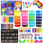 SLIME GOTOWE GLUTY WIELKI ZESTAW KREATYWNY AKCESORIA OZDOBY AKCESORIA