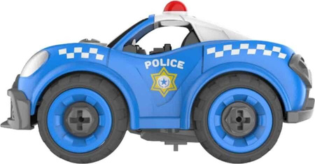 POLICJA AUTO DO SKRĘCANIA ROZKRĘCANIA MAŁY MECHANIK RC STEROWANY DŻWIĘKI
