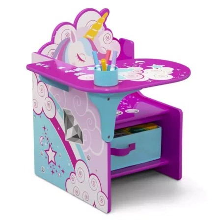 JEDNOROŻEC BIURKO STOLIK SKRZYNIA DZIECI MEBLE KUBEK ORGANIZER