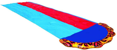 ŚLIZG WODNY PODWÓJNY ŚLIZGAWKA Z FONTANNĄ +2 DESKI