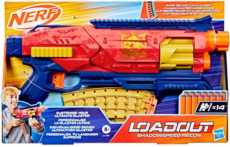 Nerf Loadout Shadowspeed Recon Pistolet Wyrzutnia Blaster 14 strzałek G1759