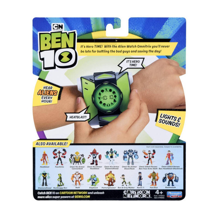 BEN 10 BEN10 ALIEN WATCH OMNITRIX ZEGAREK CYFROWY Z DŹWIĘKIEM I ŚWIATŁEM