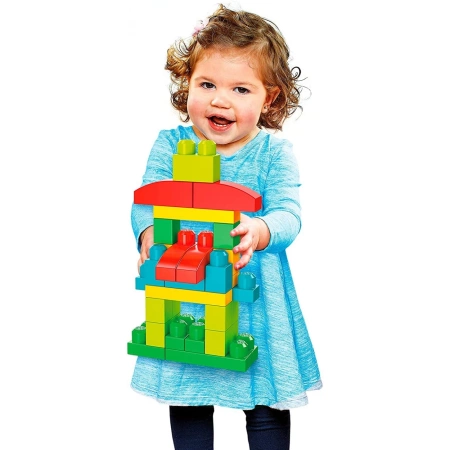 FISHER PRICE DUŻE KLOCKI MEGA BLOKS PIERWSZE KLOCKI DUŻY ZESTAW GFG21