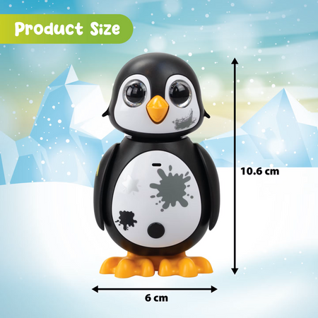 PINGWIN SILVERLIT Robot Interaktywny Pingwinek 10 REAKCJI CZARNY
